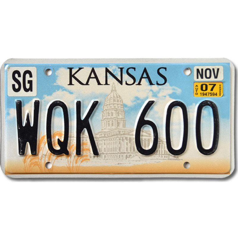 Tablica rejestracyjna USA Kansas Capitol