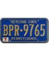 Tablica rejestracyjna USA Pennsylvania Keystone BPR-9765
