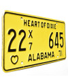 Tablica rejestracyjna USA Alabama 1971 Truck Heart of Dixie 22X7 645