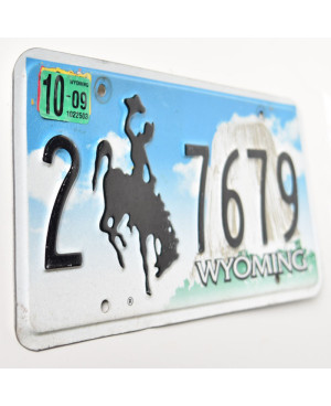 Tablica rejestracyjna USA Wyoming Bronco 2-7679
