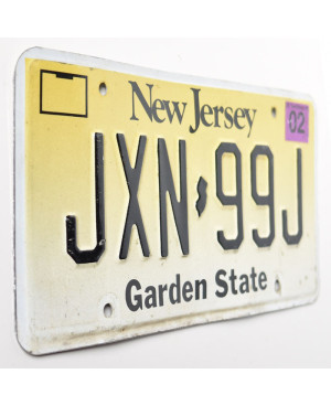 Tablica rejestracyjna USA New Jersey Garden State JNX-99J