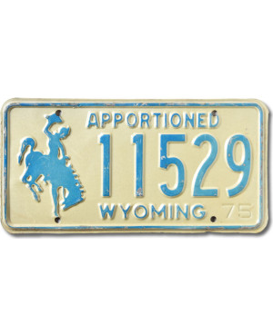 Tablica rejestracyjna USA Wyoming Apportioned Blue 11529