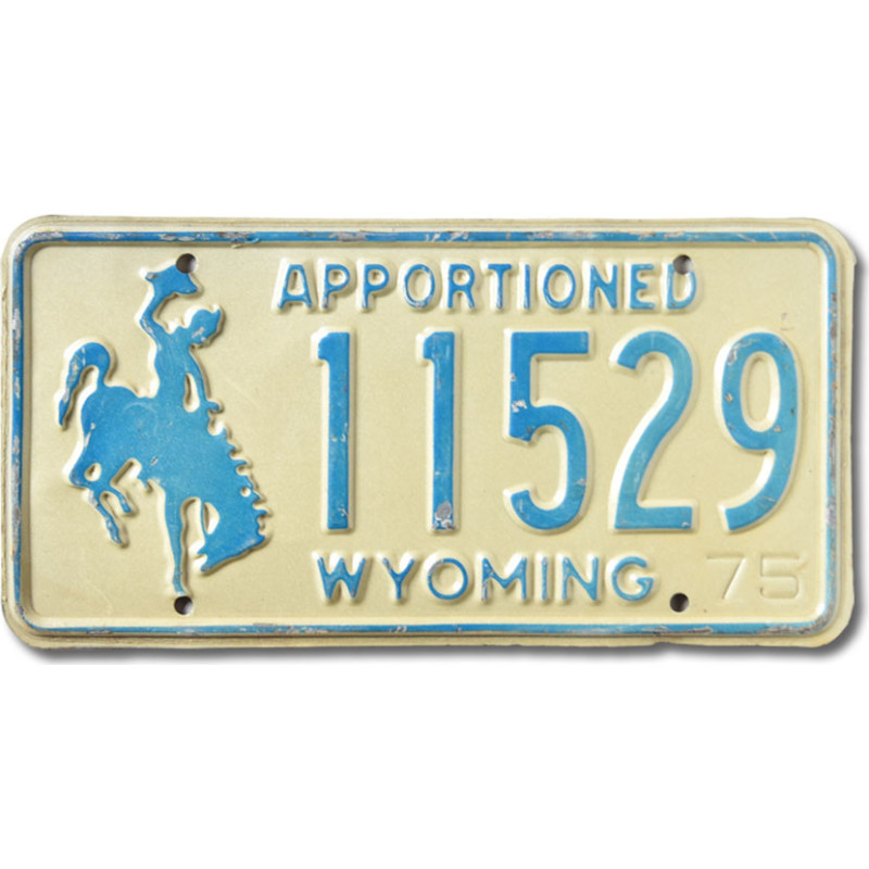 Tablica rejestracyjna USA Wyoming Apportioned Blue 11529