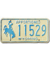 Tablica rejestracyjna USA Wyoming Apportioned Blue 11529