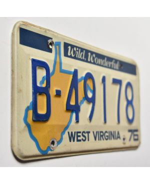 Americká SPZ West Virginia 1976 Wild Wonderful B-49178