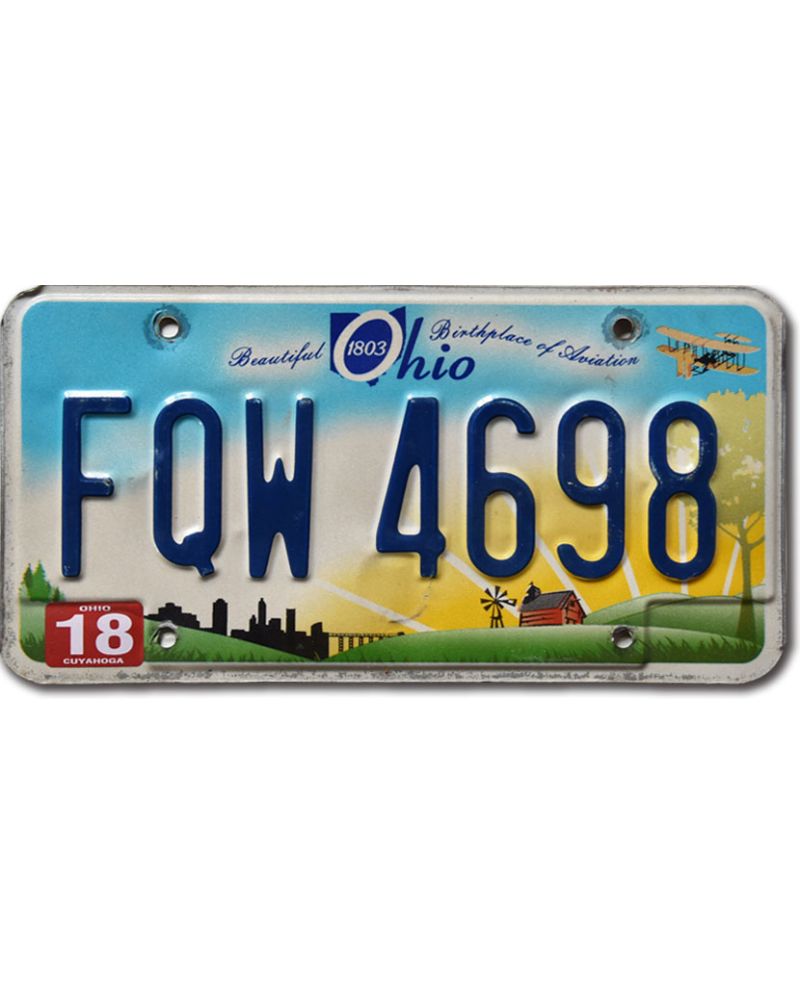 Tablica rejestracyjna USA Ohio Beautiful FQW 4698