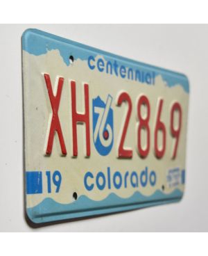 Tablica rejestracyjna USA Colorado 1976 Centennial XH 2869
