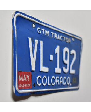 Tablica rejestracyjna USA Colorado 1973 Tractor VL-192