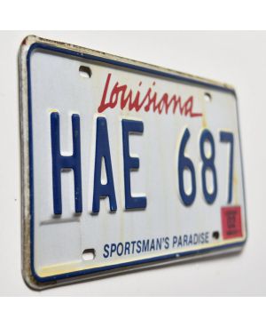 Tablica rejestracyjna USA Louisiana Sportsman´s Paradise HAE 687