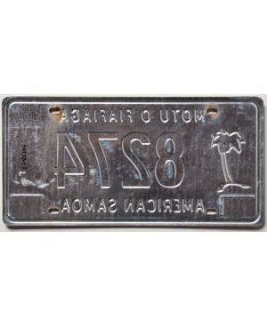 Tablica rejestracyjna American Samoa 8274
