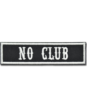 Naszywka No Club 10 cm x 2,5 cm