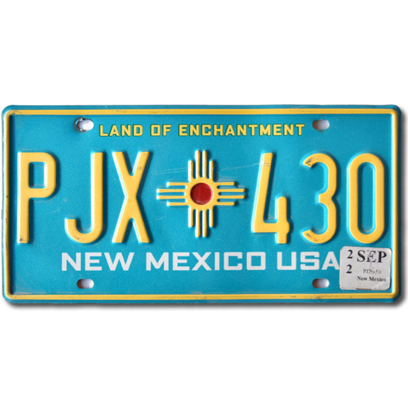 Tablica rejestracyjna USA New Mexico Blue PJX 430