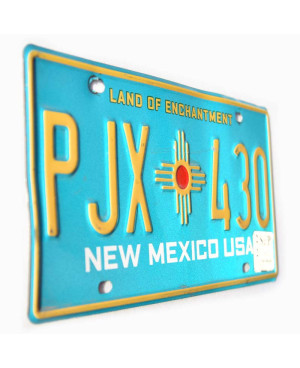 Tablica rejestracyjna USA New Mexico Blue PJX 430