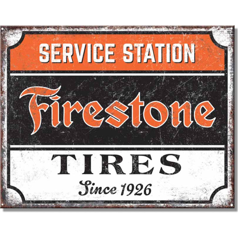 Tablica metalowa Firestone Service 40 cm x 32 cm