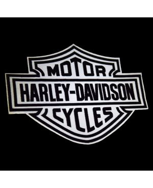 Naszywka duża Harley Davidson Motorcycle Dark odblaskowa XXL na plecy
