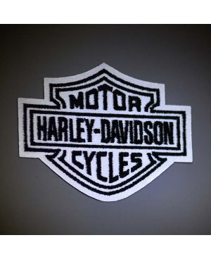 Naszywka Harley Davidson Dark odblaskowe 8 cm x 6 cm