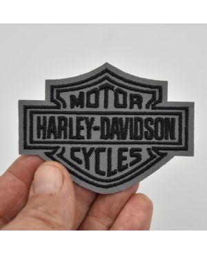 Moto nášivka Harley Davidson Dark reflexní 8 cm x 6 cm
