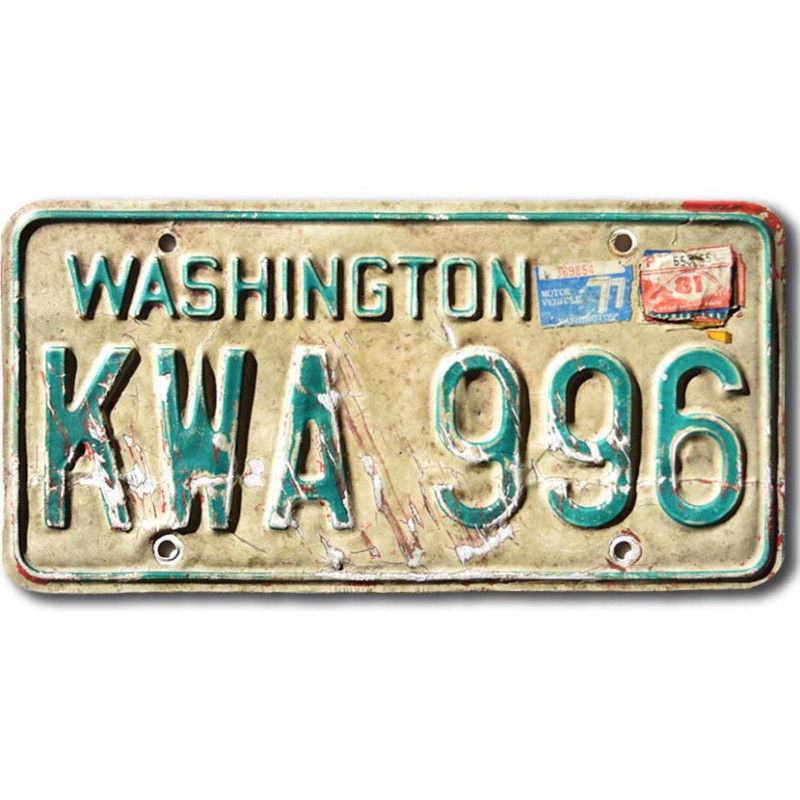 Tablica rejestracyjna USA Washington KWA 996