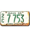 Tablica rejestracyjna USA Idaho 1966 Famous Potatoes 2C 7753