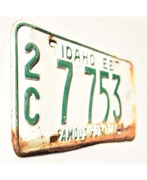 Tablica rejestracyjna USA Idaho 1966 Famous Potatoes 2C 7753