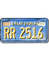 Tablica rejestracyjna USA California 1997 Blue RR 2516
