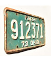 Tablica rejestracyjna USA Ohio 1973 Green Farm 912371