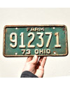 Tablica rejestracyjna USA Ohio 1973 Green Farm 912371