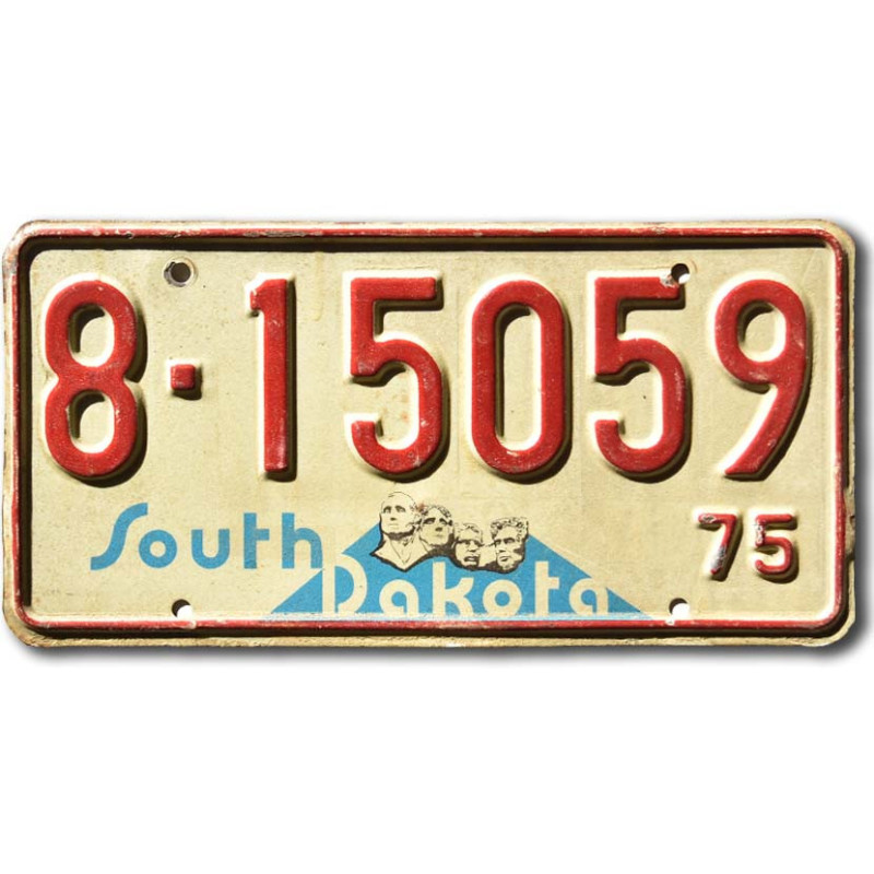 Tablica rejestracyjna USA South Dakota 1975 Mount Rushmore 8-15059