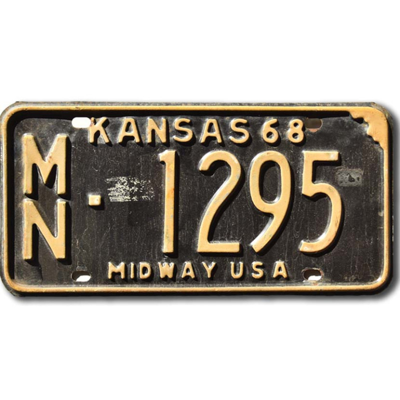 Tablica rejestracyjna USA Kansas 1968 Midway MN-1295