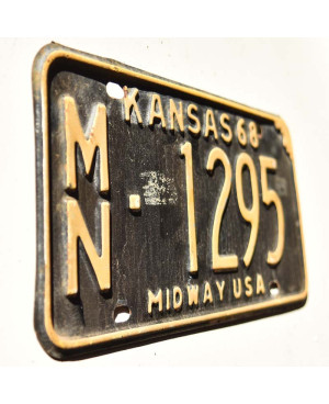 Tablica rejestracyjna USA Kansas 1968 Midway MN-1295