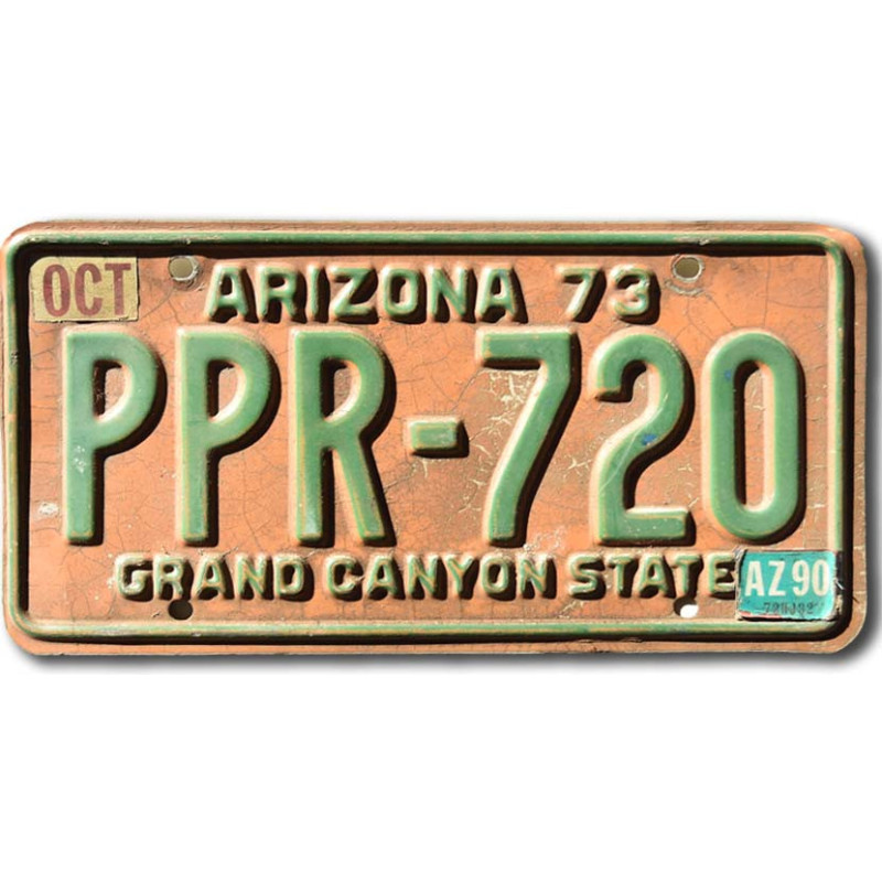 Tablica rejestracyjna USA Arizona 1973 Grand Canyon PPR-720