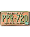 Tablica rejestracyjna USA Arizona 1973 Grand Canyon PPR-720