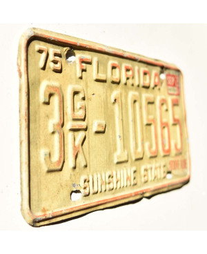 Tablica rejestracyjna USA Florida 1975 Arrive Alive 3GK-10565