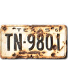 Tablica rejestracyjna USA Texas 1961 White TN-9801