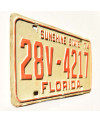 Tablica rejestracyjna USA Florida 1974 Sunshine State 28V-4217