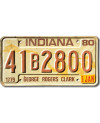 Tablica rejestracyjna USA Indiana 1980 George Rogers Clark 41B2800
