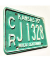 Tablica rejestracyjna Kansas 1975 Green CRJ 1328