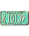Tablica rejestracyjna USA Kansas 1970 Midway Green SA-10139
