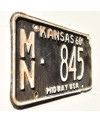 Tablica rejestracyjna USA Kansas 1966 Midway MN 845