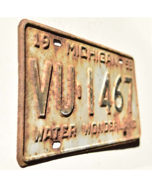 Tablica rejestracyjna USA Michigan 1958 Water Wonderland VU-1467