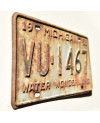 Tablica rejestracyjna USA Michigan 1958 Water Wonderland VU-1467