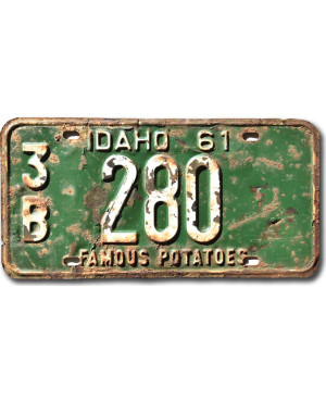 Tablica rejestracyjna USA Idaho 1961 Famous Potatoes 3B 280