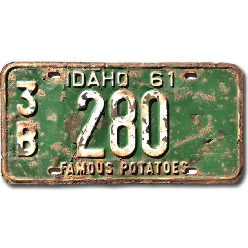 Tablica rejestracyjna USA Idaho 1961 Famous Potatoes 3B 280
