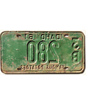 Tablica rejestracyjna USA Idaho 1961 Famous Potatoes 3B 280