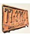 Tablica rejestracyjna USA Iowa 1941 Yellow 77-37814