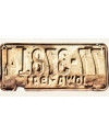 Tablica rejestracyjna USA Iowa 1941 Yellow 77-37814