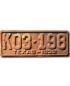 Tablica rejestracyjna USA Texas 1932 Rusty K03-198