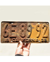 Tablica rejestracyjna USA California 1932 Yellow 6E 8992