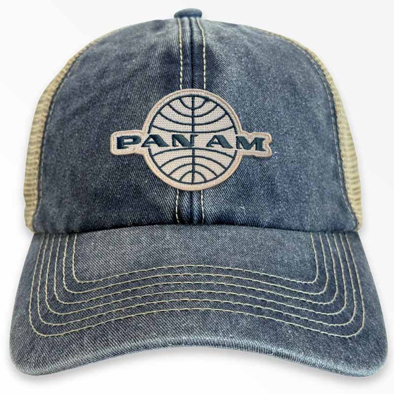 Czapka z daszkiem Pan Am Globe Vintage Trucker