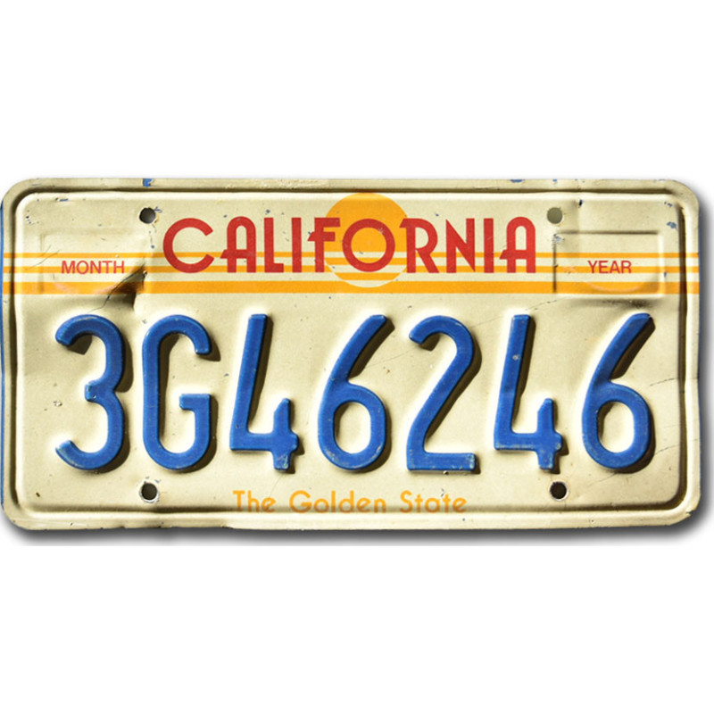Tablica rejestracyjna USA California The Golden State 3G46246